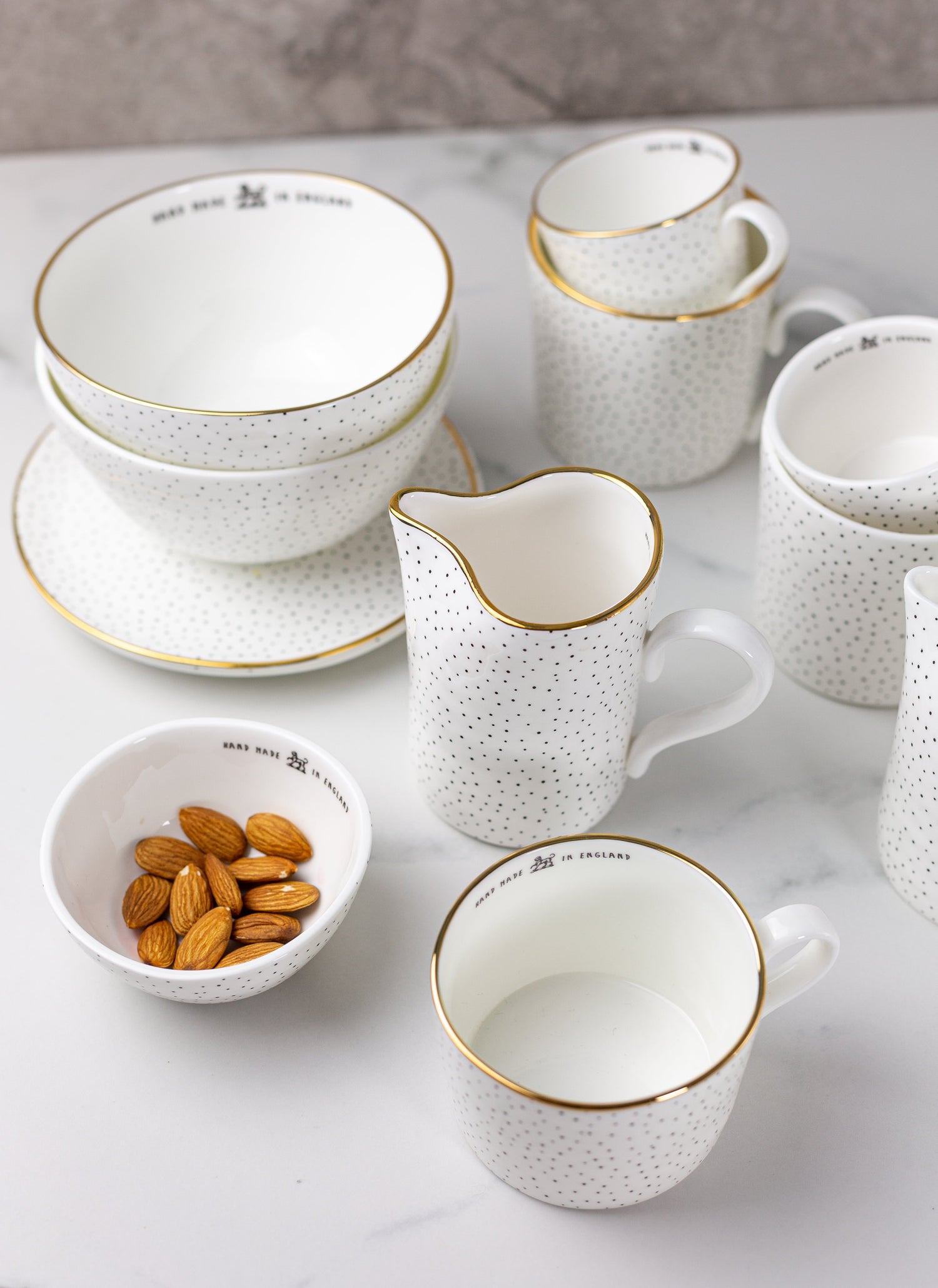 Bone china tableware by Emma Alington