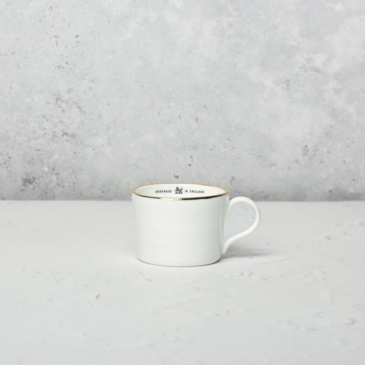 Bone china espresso cup by Emma Alington.