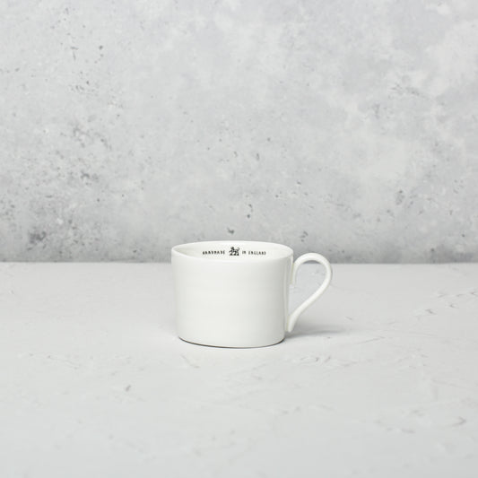 Bone china espresso cup by Emma Alington.