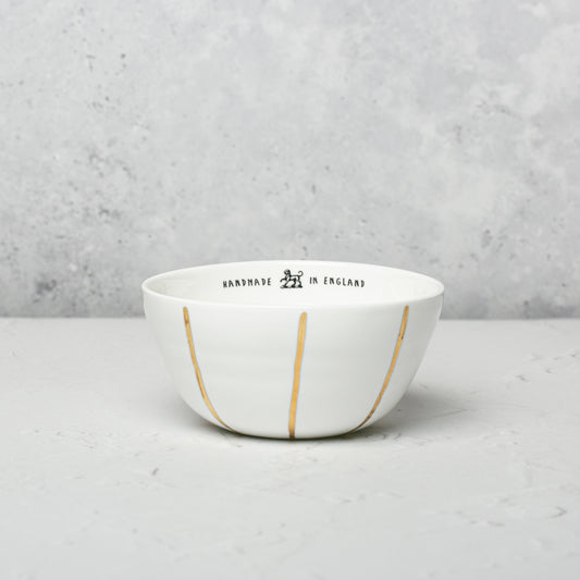 Large bone china bowls by Emma Alington.