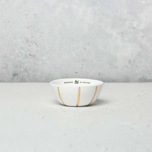 Small bone china bowls by Emma Alington.